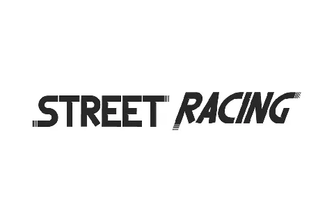 Street Racing font