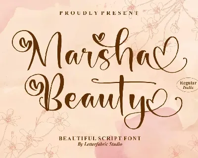 Marsha Beauty font