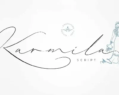 Karmila Signature font