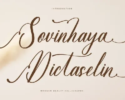 Sovinhaya Dictaselin font