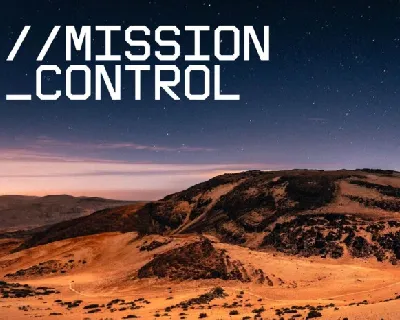 Mission Control font