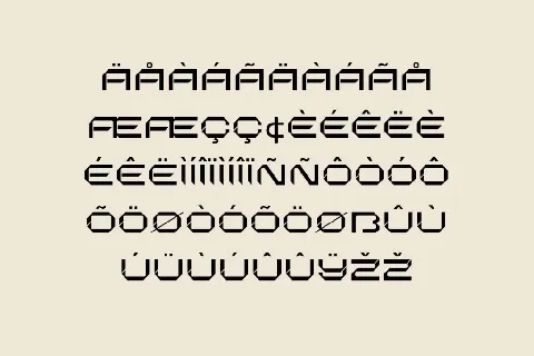 Transonite font