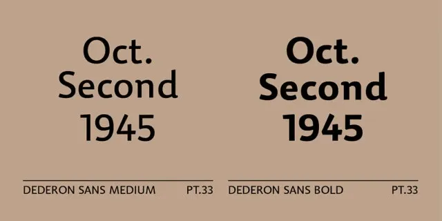 Dederon Sans Family font