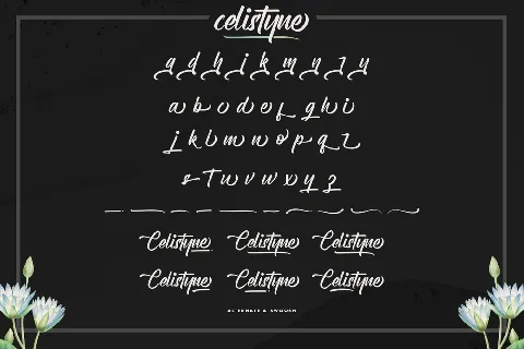 Celistyne Demo font