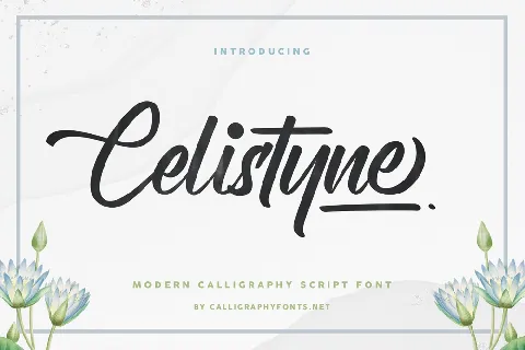 Celistyne Demo font