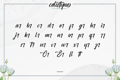 Celistyne Demo font