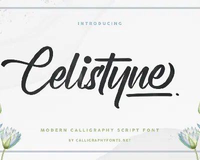 Celistyne Demo font