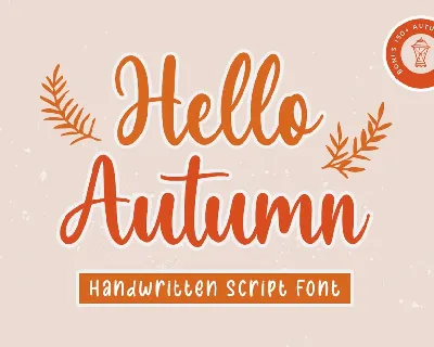 Hello Autumn font