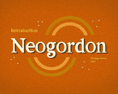 Neogordon font