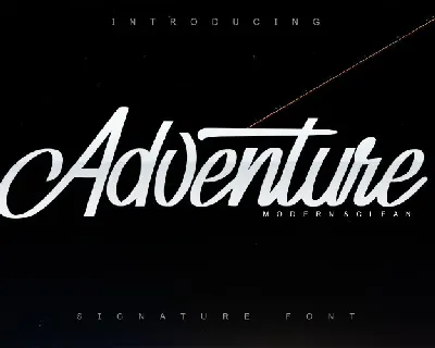 Adventure Script font