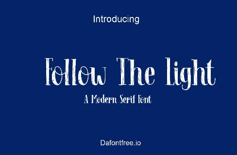 Follow The Light font