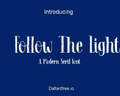 Follow The Light font
