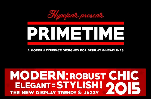 Primetime font