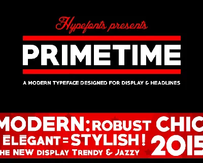 Primetime font