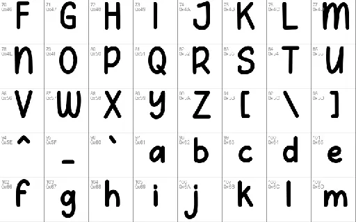 School Backpack font