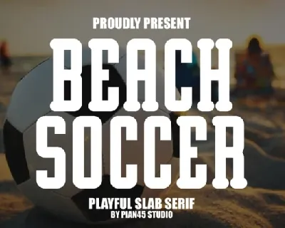 Beach Soccer font