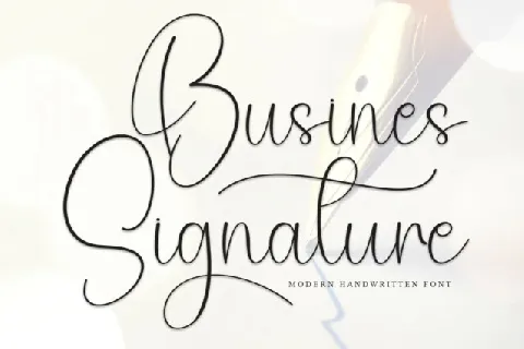 Busines Signature Script font