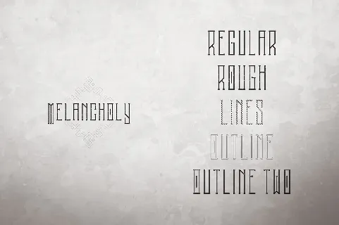 Melancholy font