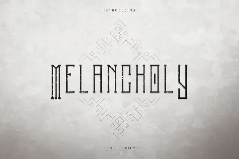 Melancholy font