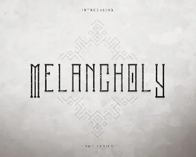 Melancholy font