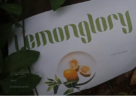 Lemonglory font