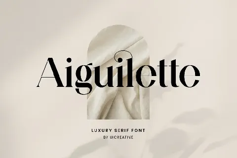 Aiguilette font