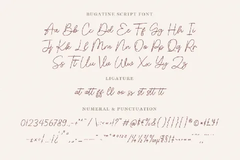 Bugatine font