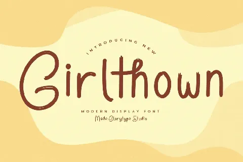 Girlthown font