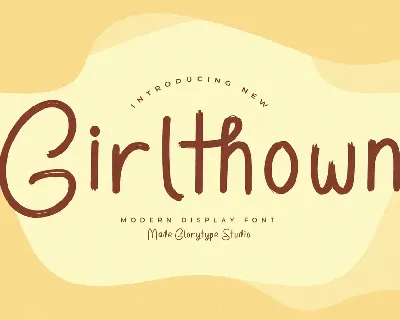 Girlthown font