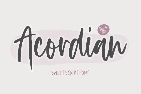 Acordian Sweet font
