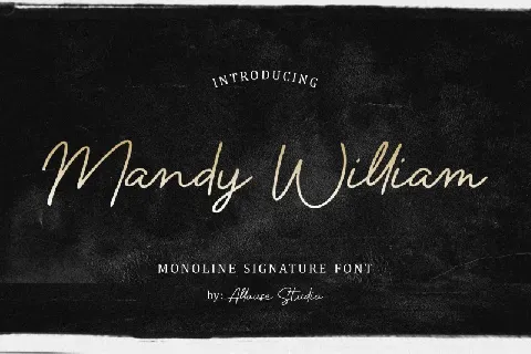 Mandy William font