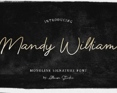 Mandy William font