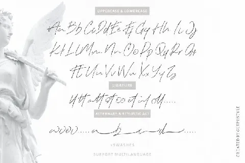 Black Angel Signature font