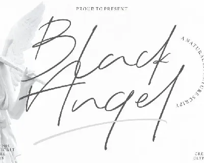 Black Angel Signature font