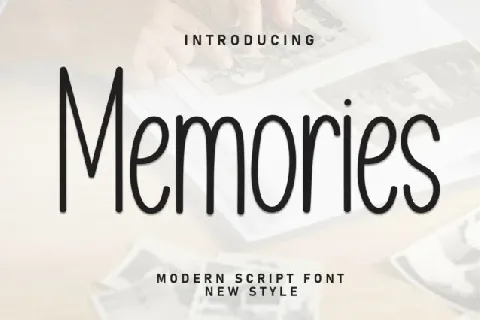 Memories Display font