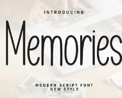 Memories Display font