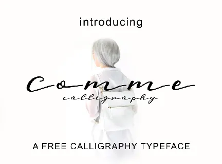 Comme Calligraphy Free font