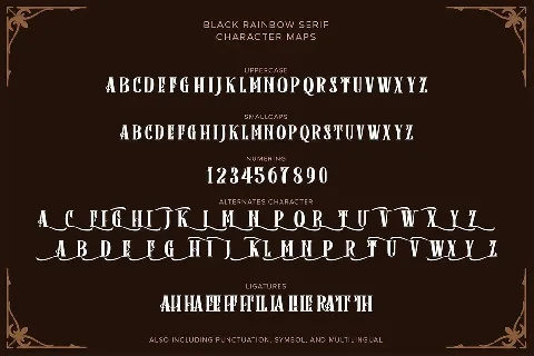 Black Rainbow Duo font