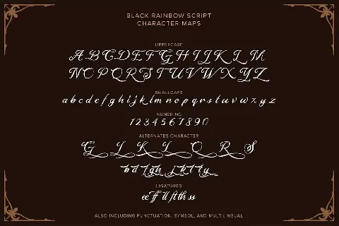 Black Rainbow Duo font