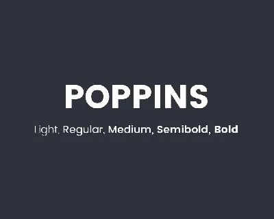 Poppins Free font