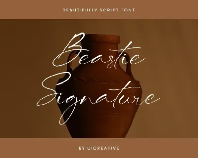 BeastieSignature font