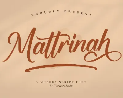 Mattrinah font
