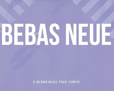Bebas Neue Family font