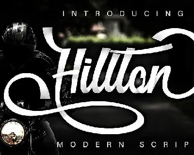 Hillton Modern Script font