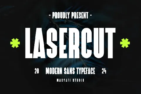 Lasercut font
