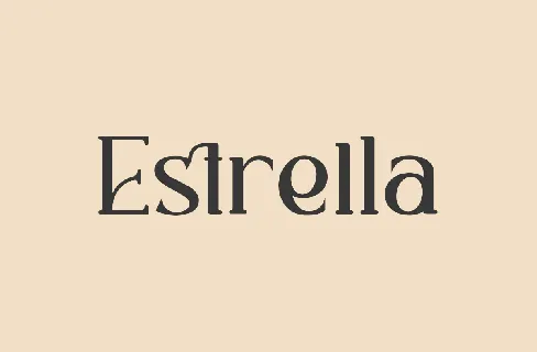 Estrella font