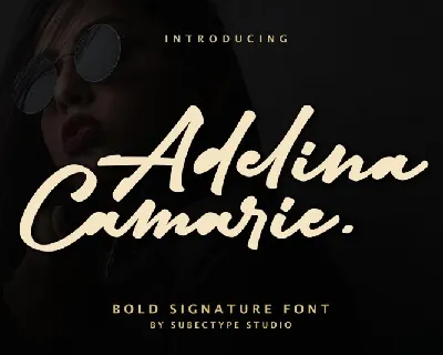 Adelina Camarie Signature font