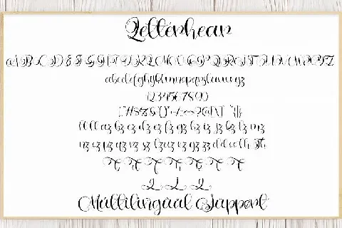 Letterhear Calligraphy font