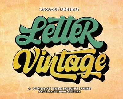 Letter Vintage font