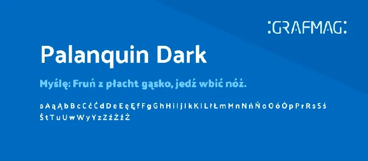 Palanquin Dark font